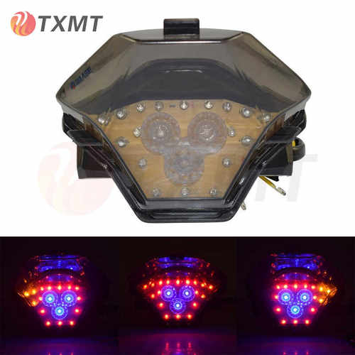 适用 雅马哈 FZ07 MT-07 14-20 改装LED一体后尾灯刹车转向灯总成