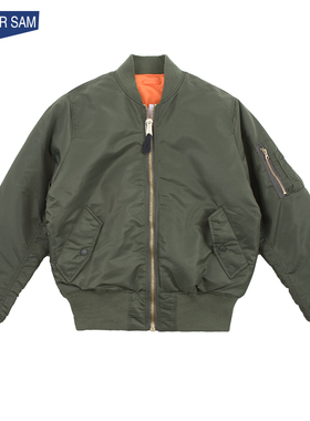 BIG FOR SAM飞行员夹克男秋冬潮牌美式ma1棉衣外套情侣加厚棒球服