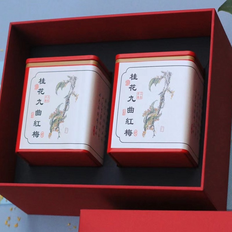 桂花九曲红梅150g礼品盒包装送礼