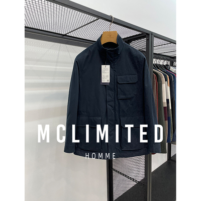 意大利面料英伦休闲立领男士夹克