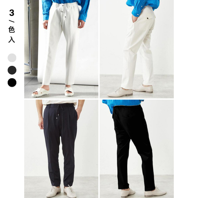 日单客供面料松紧带商务休闲长裤