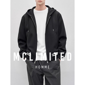 宽松版 McLimited 连帽休闲夹克 进口丝绵混纺加厚面料 8456 男士