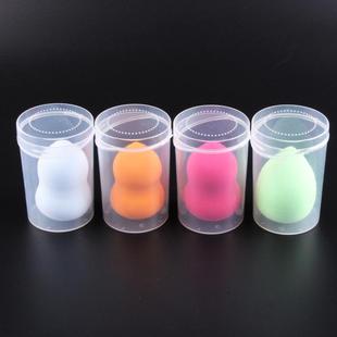 圆柱盒子圆形型粉扑塑料棉签葫芦盒空盒子收纳