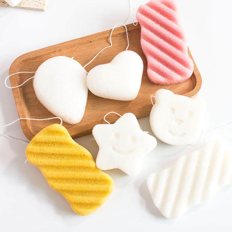 冻干星星贝壳魔芋洗脸扑熊猫兔子蒟蒻洗脸扑深层洁肤芝士洗脸扑