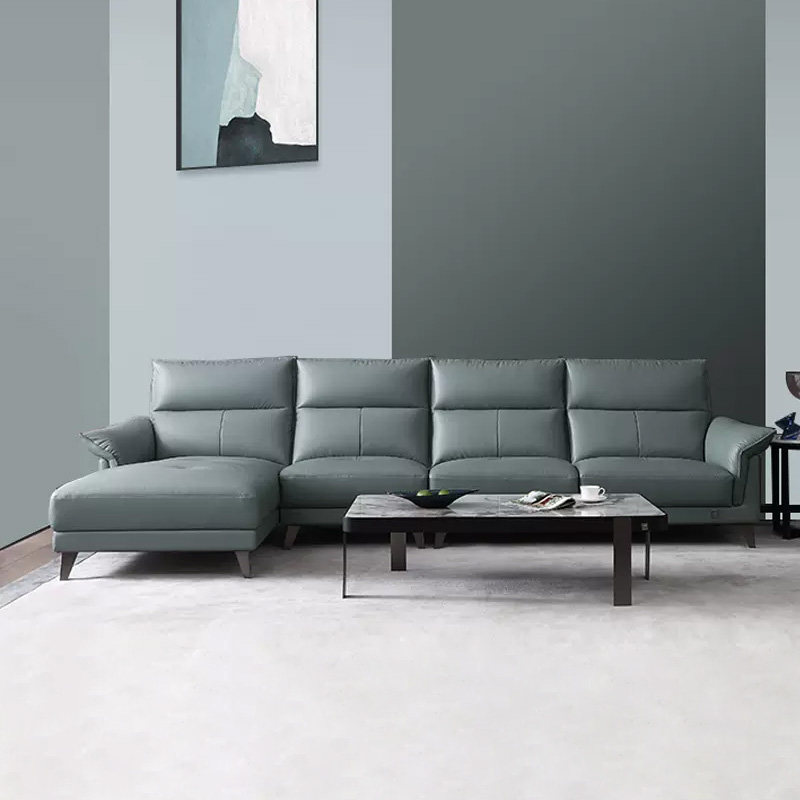 帝标线下款头层牛皮真皮艺沙发现代意式轻奢小户型组合ps5227a