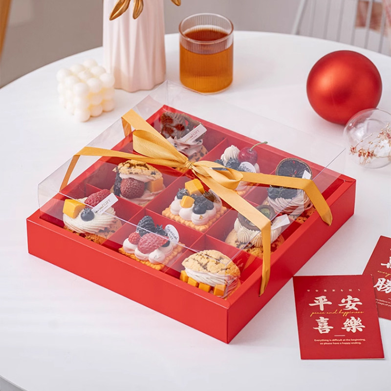 新婚九宫格纸杯蛋糕包装盒雪花酥纸盒手提饼干礼物盒马芬杯蛋糕盒,厨房/烹饪用具,点心包装盒/包装袋,淘宝优惠券,粉丝福利购,淘宝优惠卷