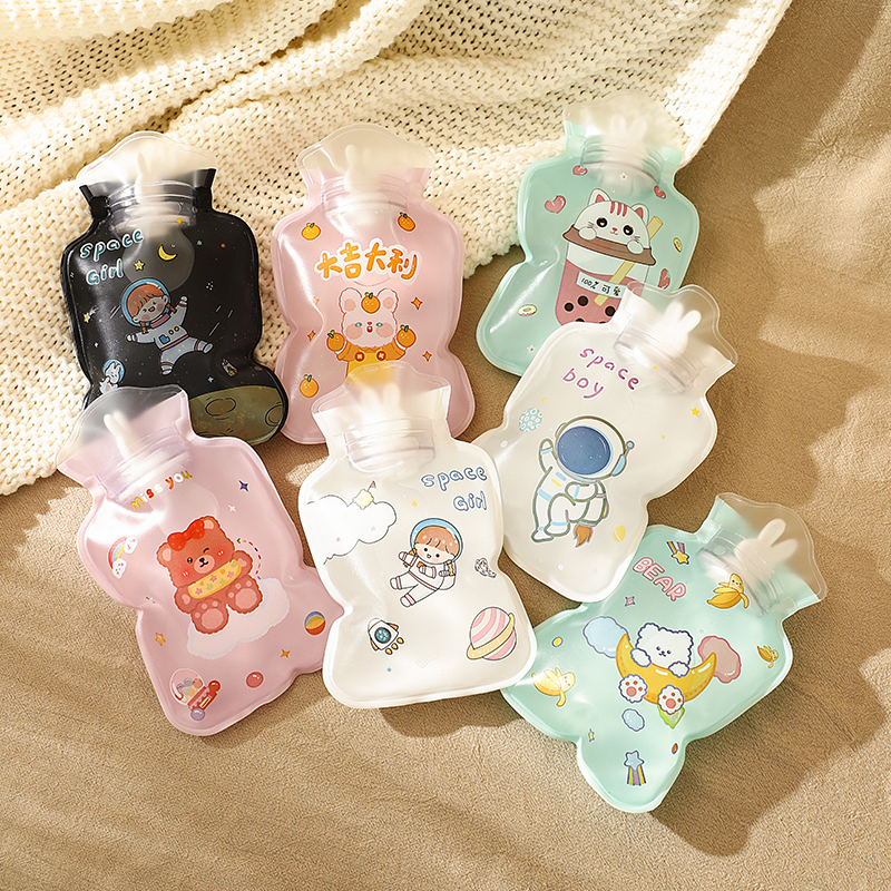 热水袋注水迷你小号学生便携随身暖手宝暖宫可爱少女心透明暖水袋