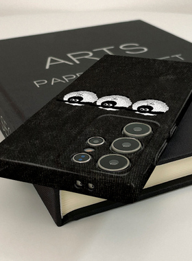 苏格兰黑脸羊新款菲林壳s23+硬壳适用三星s24ultra华为OPPO苹果VIVO手机壳s22十/s21/a54/note10plus的保护套