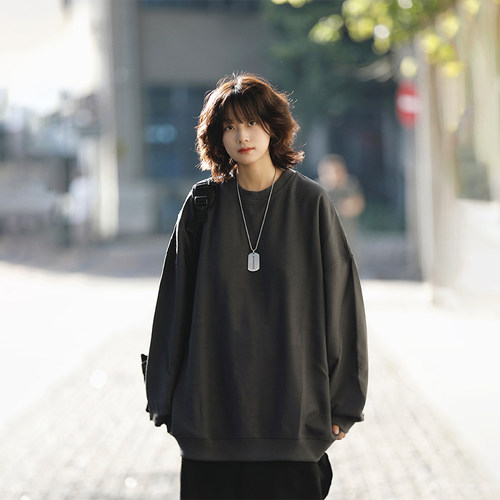 华夫格阿于呆日系套头卫衣