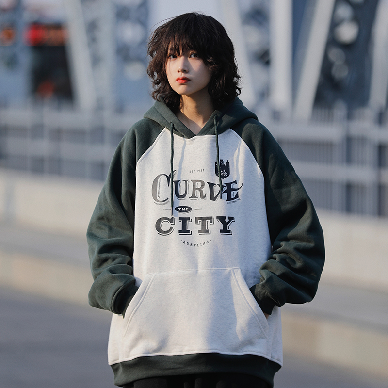 STAYFISH日系复古拼色卫衣