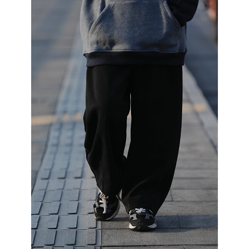 STAYFISH毛呢复古加厚长裤