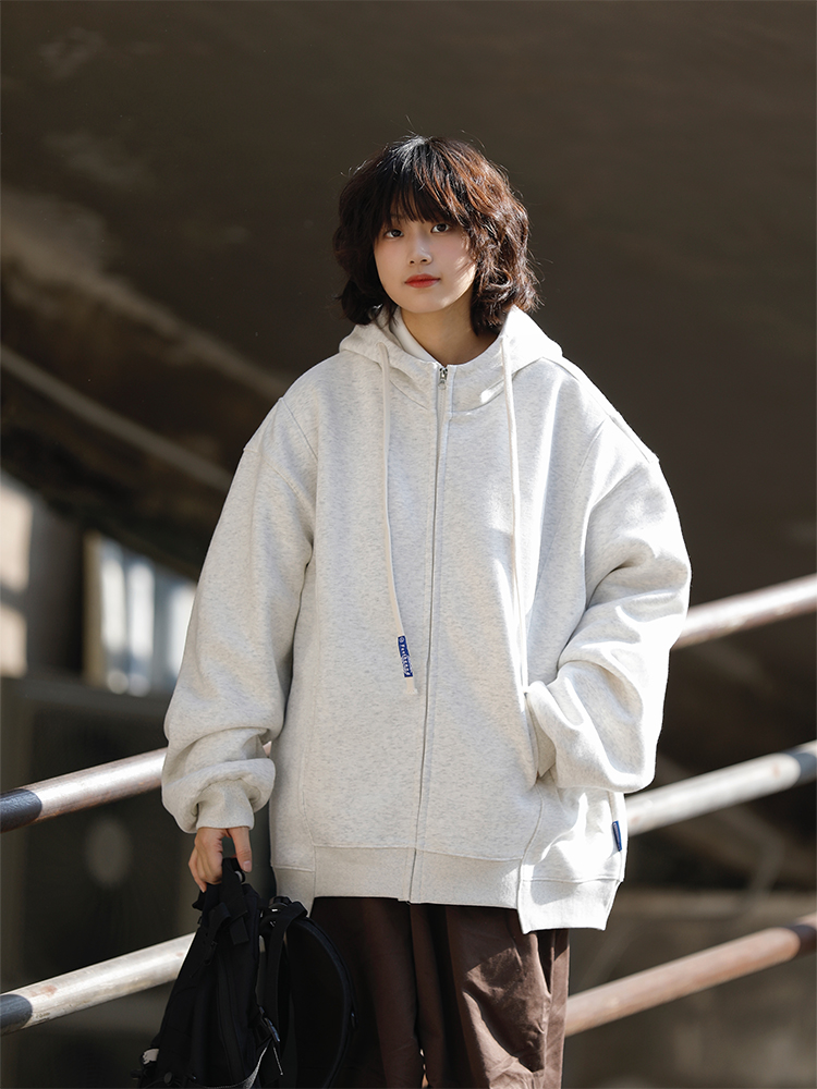 连帽阿于呆日系宽松卫衣