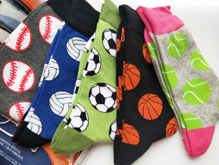 秋冬款 潮韩国ins运动袜复古风00412 春夏彩色高筒花长袜子滑板球鞋