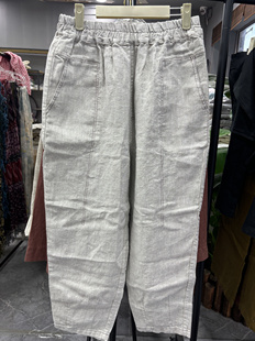 汉麻雨露麻女士休闲裤 140斤 裤长94 腰围34 臀围110