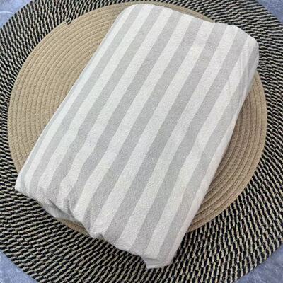 加厚原麻色织汉麻床单