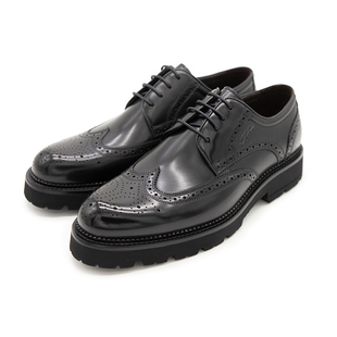 意大利进口沙驰男鞋2025新款商务休闲鞋布洛克正装皮鞋SX2A7B0235