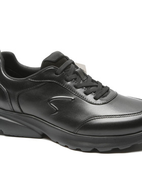 沙驰男鞋专柜正品2025冬款运动休闲鞋男士真皮厚底轻便百搭皮鞋