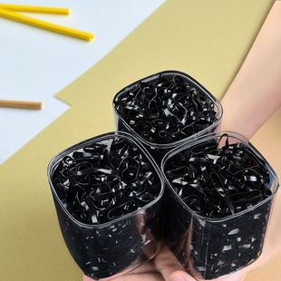 黑色成人橡皮筋头绳女一次性发圈女孩儿童小发绳高弹力耐用不伤发