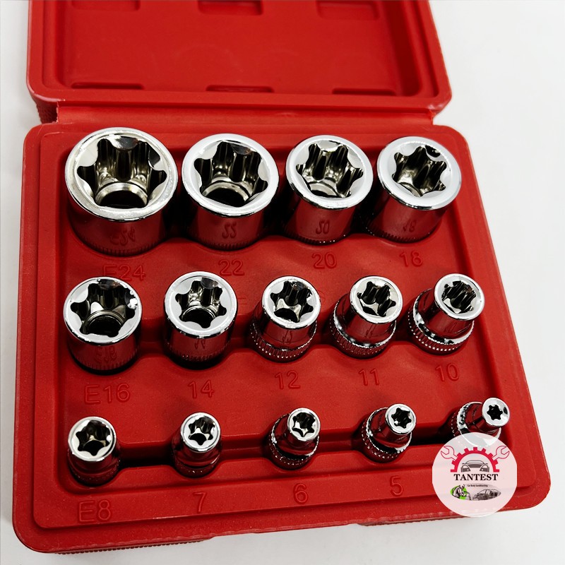 TANTESTO14件套E型6花套筒头