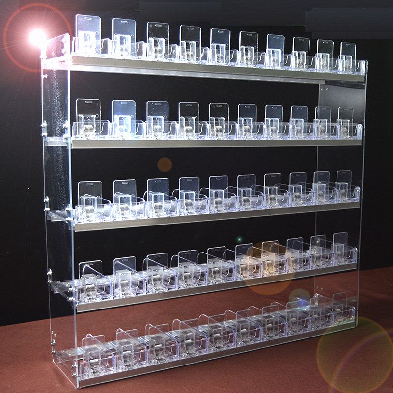 超市便利店烟架替换中支推烟器多层自动弹出推拉烟柜子香烟推进器