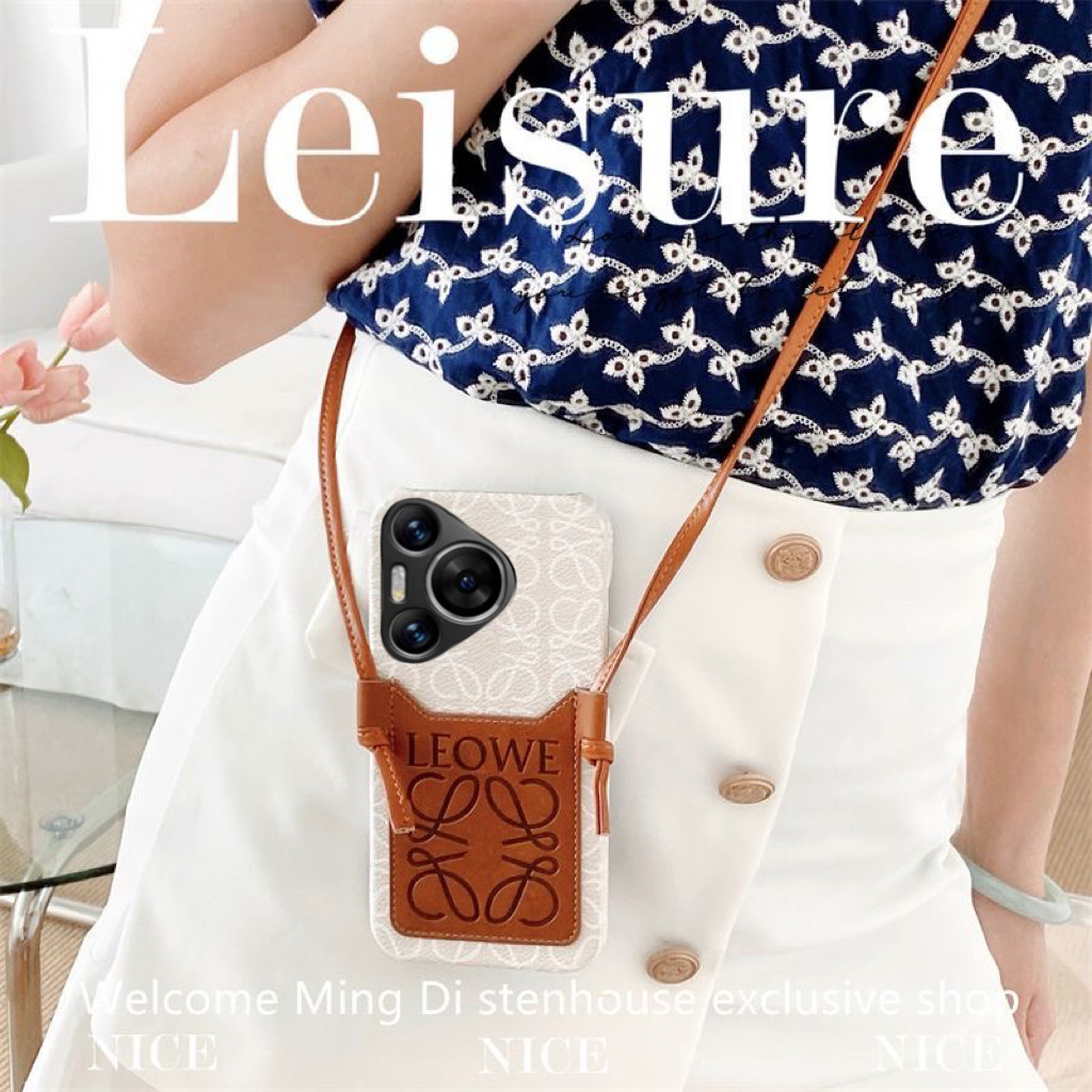 Leather Huawei Pura70/P60/P50 Case with Lanyard Strap - Product image 2