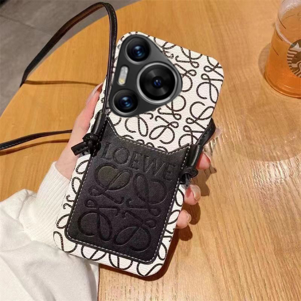 Leather Huawei Pura70/P60/P50 Case with Lanyard Strap - Product image 4