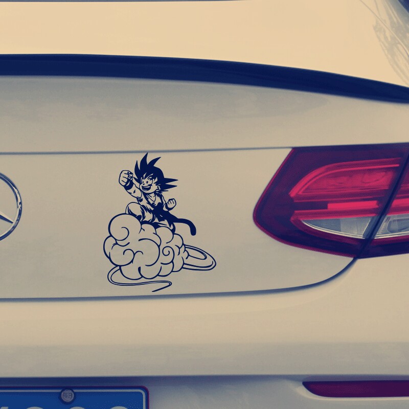 经典动漫龙珠筋斗云孙悟空汽车贴纸电动车电脑箱包贴防水反光贴