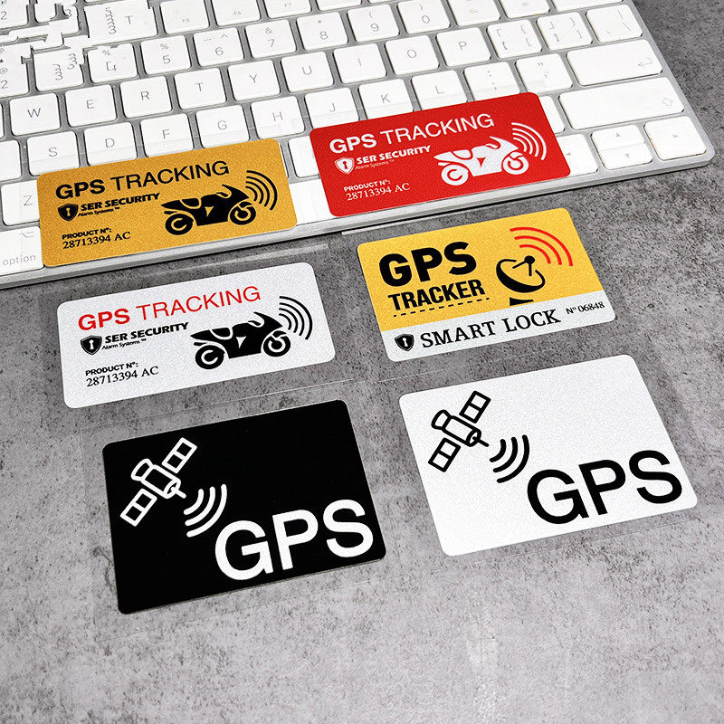 个性创意搞笑gps定位贴纸杜卡迪机车摩托车自行车改装装饰反光贴