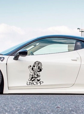 爱卡车贴 经典动漫汽车贴纸 海贼王 Q版乌索普 USOPP