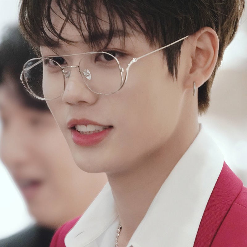 设计感复古风凹造型圆框百搭眼镜