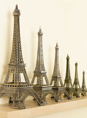 花艺赫巴黎埃菲尔铁塔摆件模型家居抖音客厅创意小摆件装饰品生日
