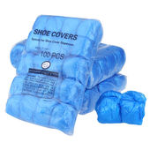 套加厚脚套100只蓝色 套机专用鞋 木野村一次性塑料鞋 套T扣全自动鞋