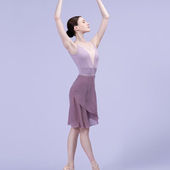 WG07059 可插胸垫 丹诗戈新款 芭蕾舞服高跨低背舞蹈练功深V体服