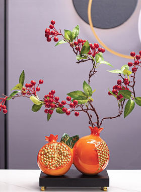 灿艺（CANYI）多子多福客厅玄关电视酒柜装饰摆件工艺品乔迁搬家