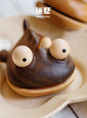 蕉墅黑胡桃安康鱼封口夹封袋夹冰箱贴磁吸夹子食品包装木质封口夹