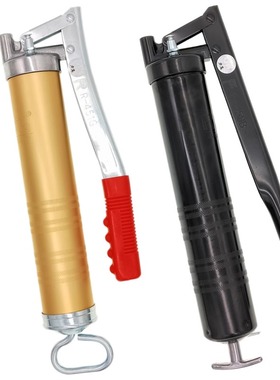 台湾力高进黄油枪手动R451G金色R458B黑色400c高压挖机加牛油枪口