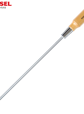 日本VESSEL威威350木柄穿心可敲击十字螺丝起子一字6mm8mm9mm10mm