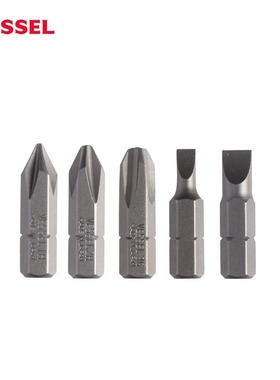 正厂日本威威VESSEL进口短批头25mm十字一字内六角起子头电动批头