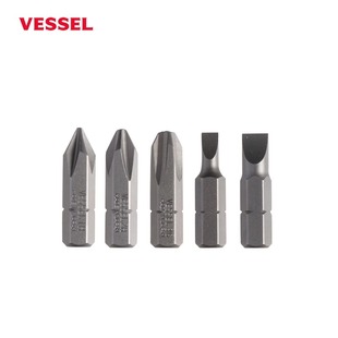 正厂日本威威VESSEL进口短批头25mm十字一字内六角起子头电动批头