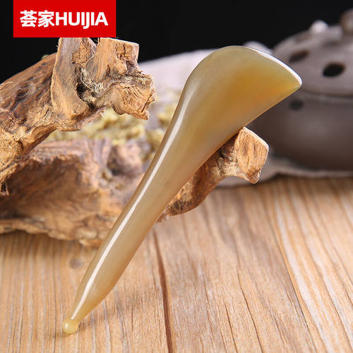 荟家（HUIJIA）天然牛角面部美容拨筋棒女眼部刮痧板刮脸部通用点