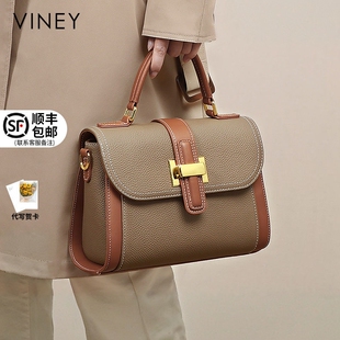 Viney礼物包包2025新款妈妈手提包斜挎包小众轻奢高级感女包通勤