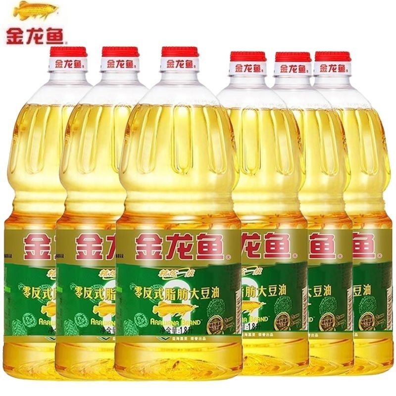金龙鱼精选大豆油1.8L升*6瓶整箱发货精炼一级大豆油食用油