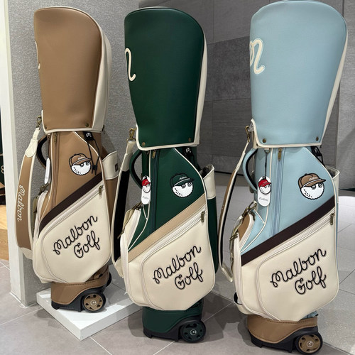 复古高尔夫大容量防水拉杆球包