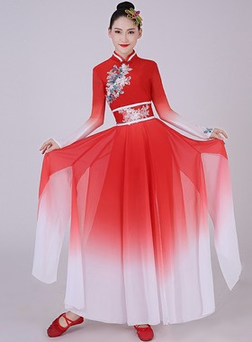 出租独舞半壶纱古典舞演出服女