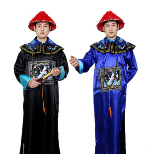 古装清朝官服朝珠一品大臣服装古代官服侍卫服装僵尸服演出服租赁