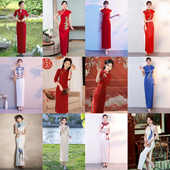 出租礼仪旗袍迎宾颁奖礼服小姐服外嫁女回娘家服走秀长款 演出舞蹈