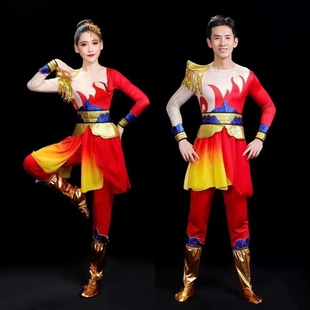 出租打鼓服装演出服新款舞龙舞狮威风鼓龙服套装女锣鼓队演出服