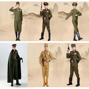出租美式大帅军装合集民国军装特务军官服合唱演出服民国士兵服装