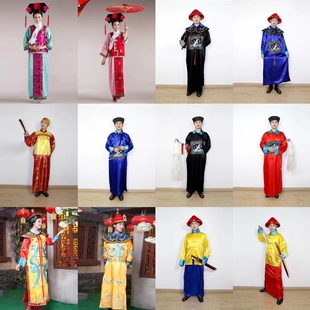 出租清朝官服宫廷古装皇后皇帝龙袍男大臣太监侍卫兵服演出服饰女