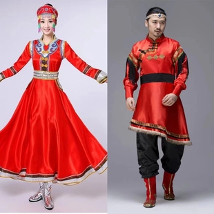 出租蒙古族服装男女演出服筷子舞成人内蒙藏族舞蹈服少数民族舞蹈